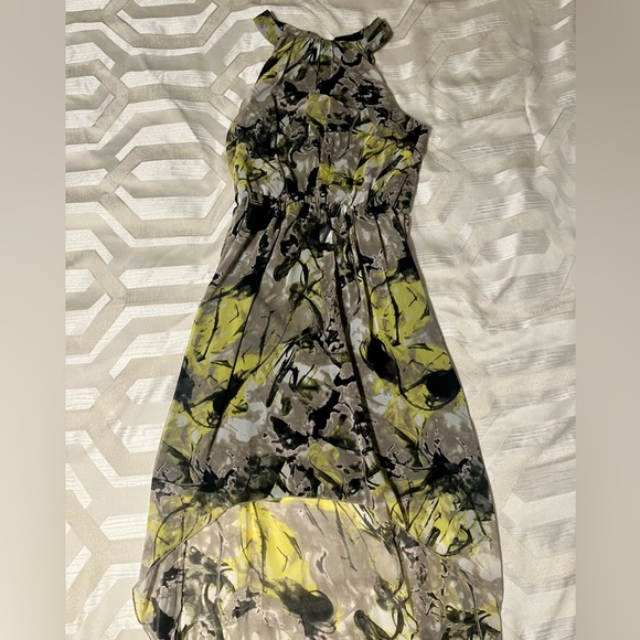 VERO MODA Asymmetrical Abstract Print Halter Dress, Size XS - Picture 1 of 5